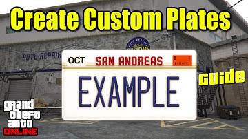 How To Make Custom License Plates In GTA 5 Online