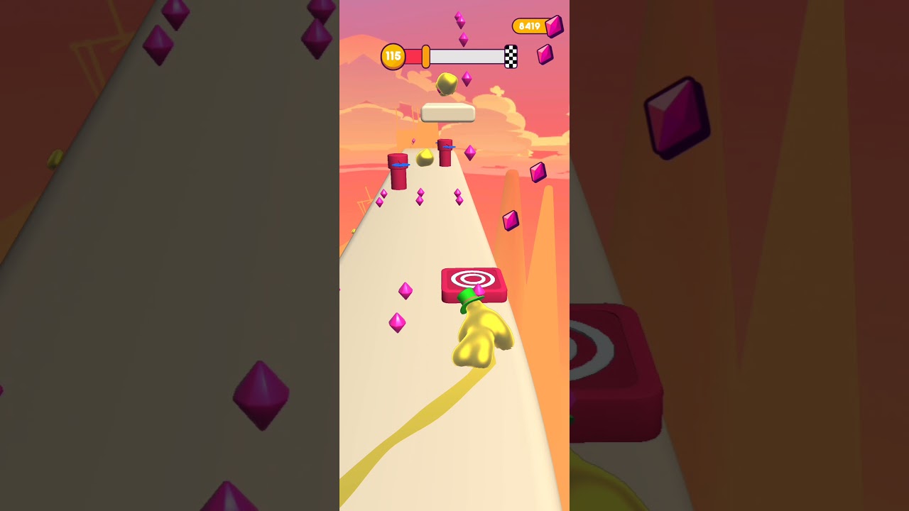 Blob runner 3d gameplay level-115 |walkthrough | satisfying |Android/ios