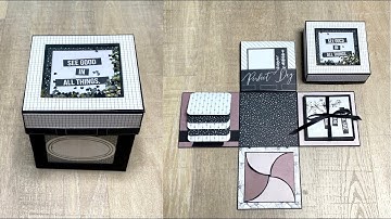 Explosion Box Tutorial | Card Ideas | Box with Windows and Shaker Lid