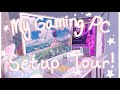 MY GAMING PC SETUP/DESK TOUR // colorful, white, semi-pink, aesthetic