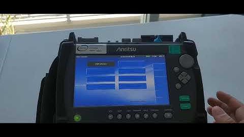 OTDR ANRITSU MT9085 copiando dados para pen drive