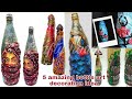 5 amazing bottle decoration ideas | all new ideas to altered your bottle at home