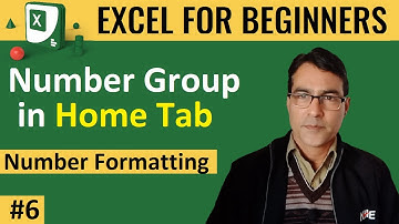 Number Group in Home Tab in excel | MS Excel for beginners lesson-6 | Full explain Number formatting