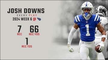 Josh Downs Week 6 Replay: Every Target and Catch @ Tennessee Titans