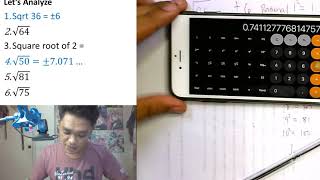 Math 7 Module 7 Lesson 1. Principal Roots and its Nature (Rational or Irrational)