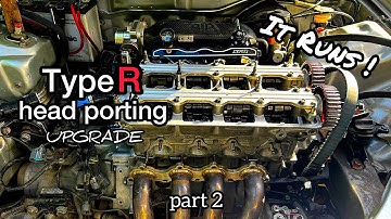 B18c TypeR Head Porting upgrade: Install and start-up part 2