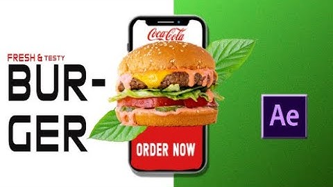 Fast Food SLIDESHOW Animation Tutorial in After Effects part 2 how l made it