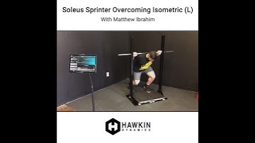 Soleus Sprinter Single Leg Isometrics - Matthew Ibrahim│Hawkin Dynamics Force Plates