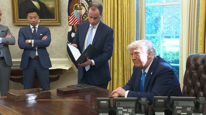 Trump Signs Slew Of Executive Orders, Answers Questions From Reporters