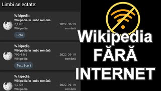 Wikipedia offline fără internet cu Kiwix