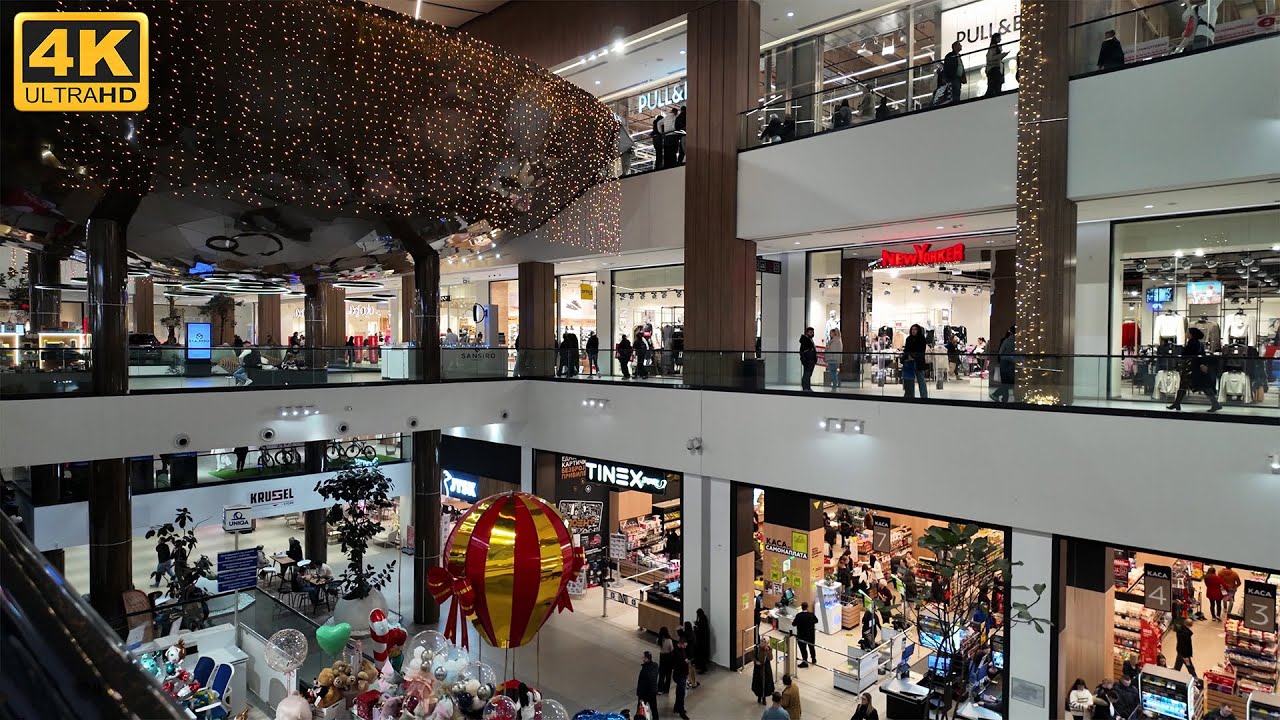 EAST GATE MALL - Skopje, Macedonia (2025) 🎄 【4K】Празнично украсено ИСТ ГЕЈТ МОЛ - Скопје, Македонија