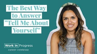 How to answer "tell me about yourself"—a great this common job
interview question we're answering question—tell your...