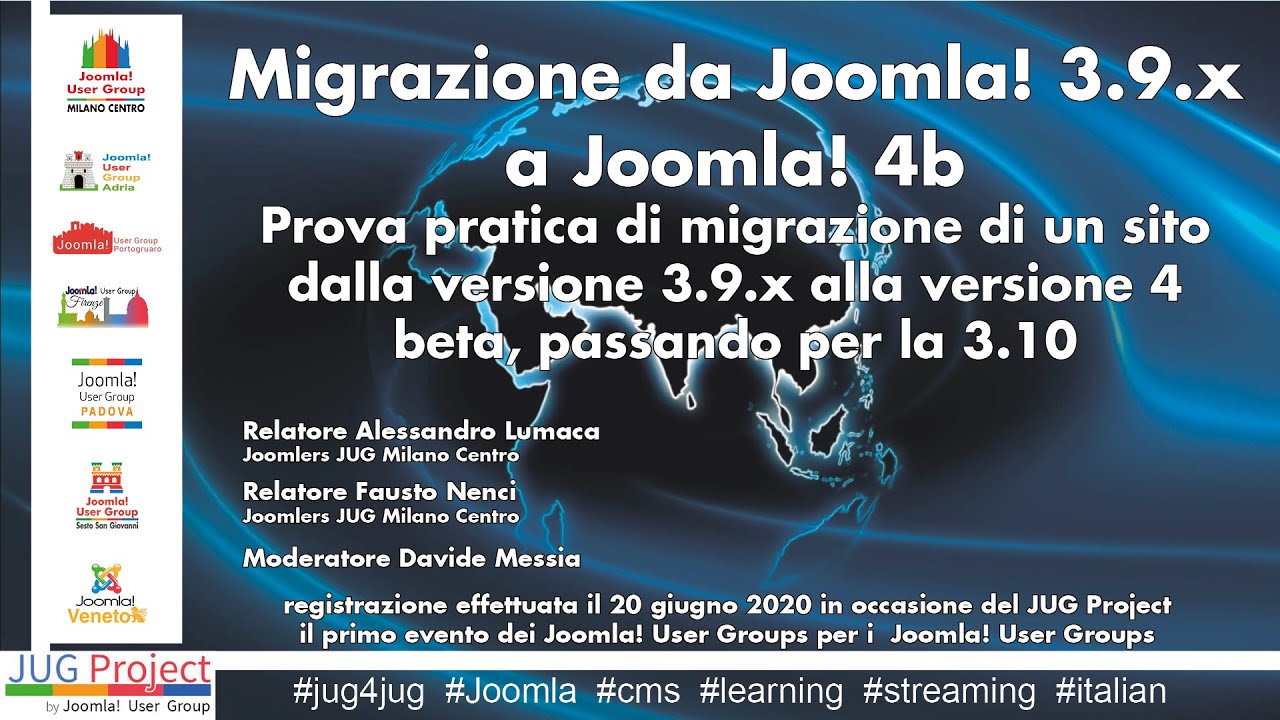 Migrazione da Joomla! 3.9.X a Joomla! 4b