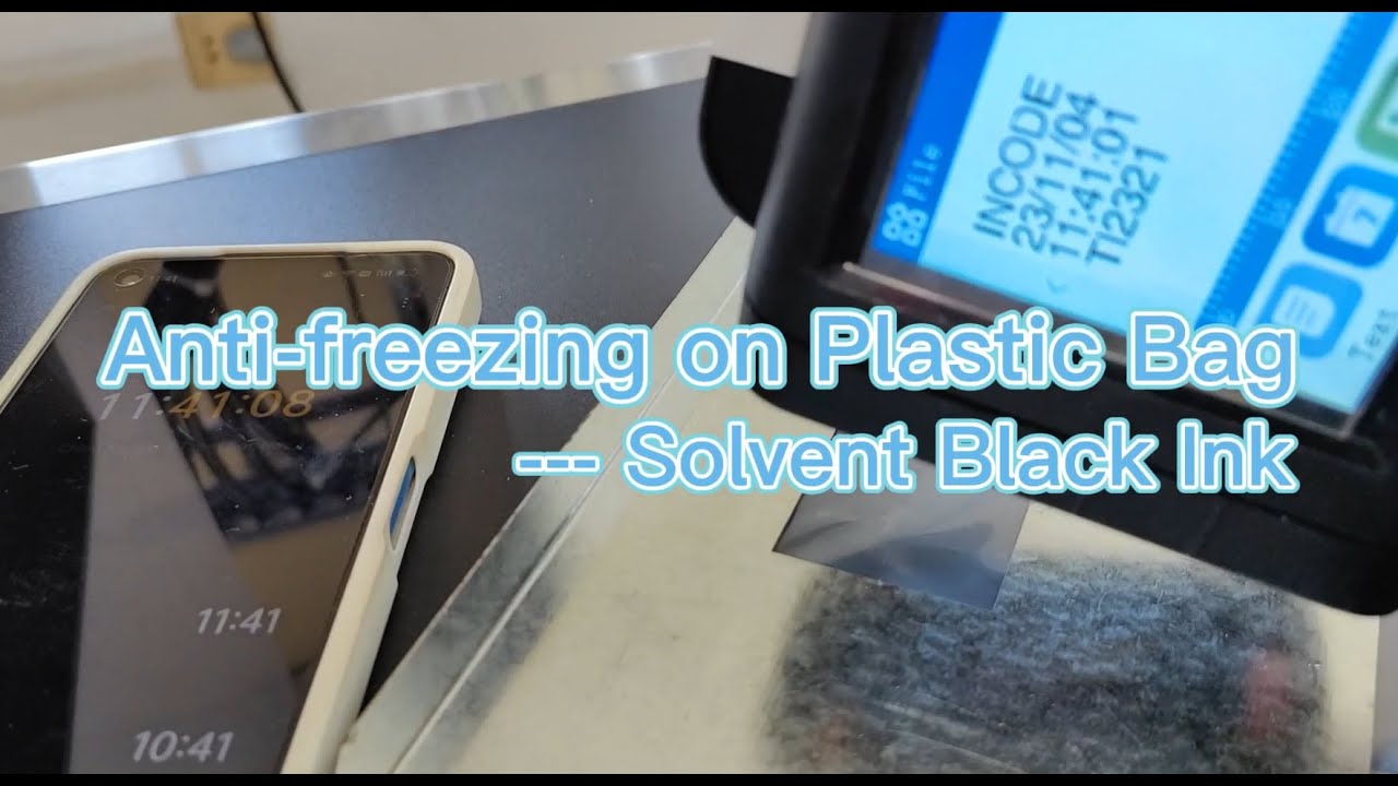 About the testing of ink cartridges on plastic bag, before and after