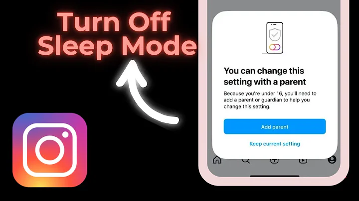 how to turn off sleep mode on Instagram with parental controls