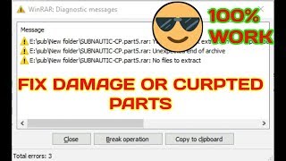 How to fix Damage or Corrupted rar or zip Parts by smartpatel