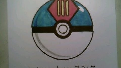 how to draw the Lure Ball Pokeball Go Pokemon 3d Easy Doodle Sketch Step By Tutorial Iphone Game