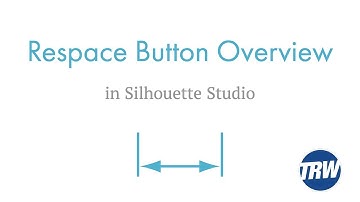 How to Evenly Space Objects in Silhouette Studio | Respace Button Overview