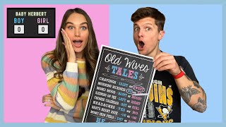 Testing Old Wives Tales PREDICTIONS...BABY BOY OR GIRL??? | The Herbert's
