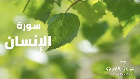 (76) تـلاوة مؤثرة سورة " الانسان " كاملة يتلوها القارئ | حذيفة الكعيد
