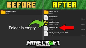 [1.20+] How to find "options.txt" file in MCPE | How to fix empty "minecraftpe" folder in MCPE