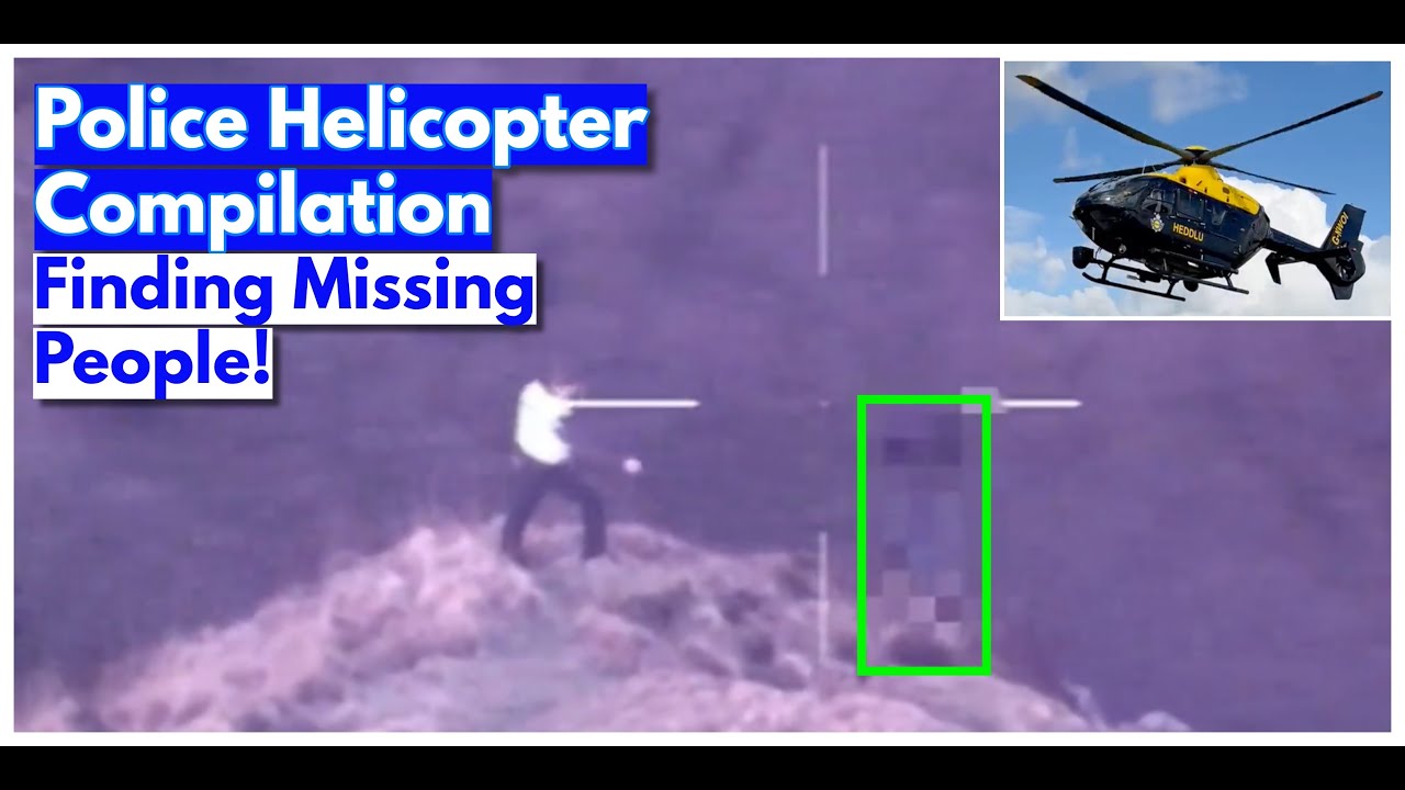 National Police Air Service In Action! Searching For Missing People!