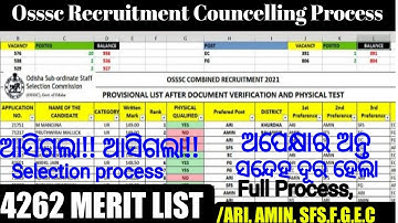 FINAL SELECTION PROCESS ANALISIYS,, OSSSC GROUP-C EXAM,,2841 POST SELECTION LIST PUBLISHED..