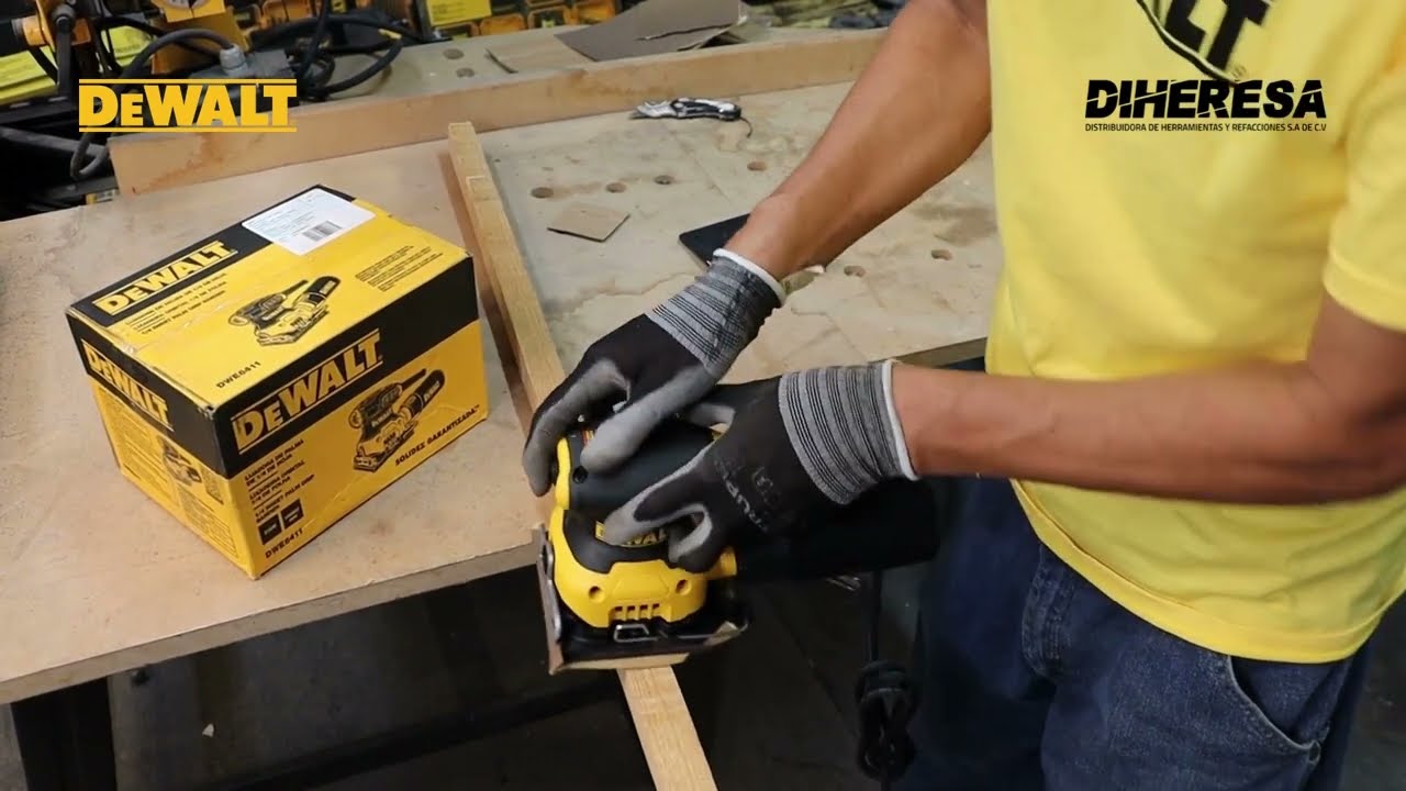 Lijadora Orbital de 1/4 230W 14,000 Opm Dewalt DWE6411-B3: Potencia y  Precisión para un Acabado Impecable