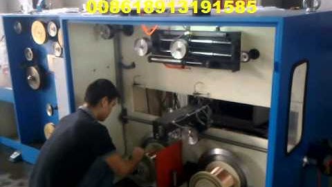 fine wire drawing machine with continuous annealing double spooler
