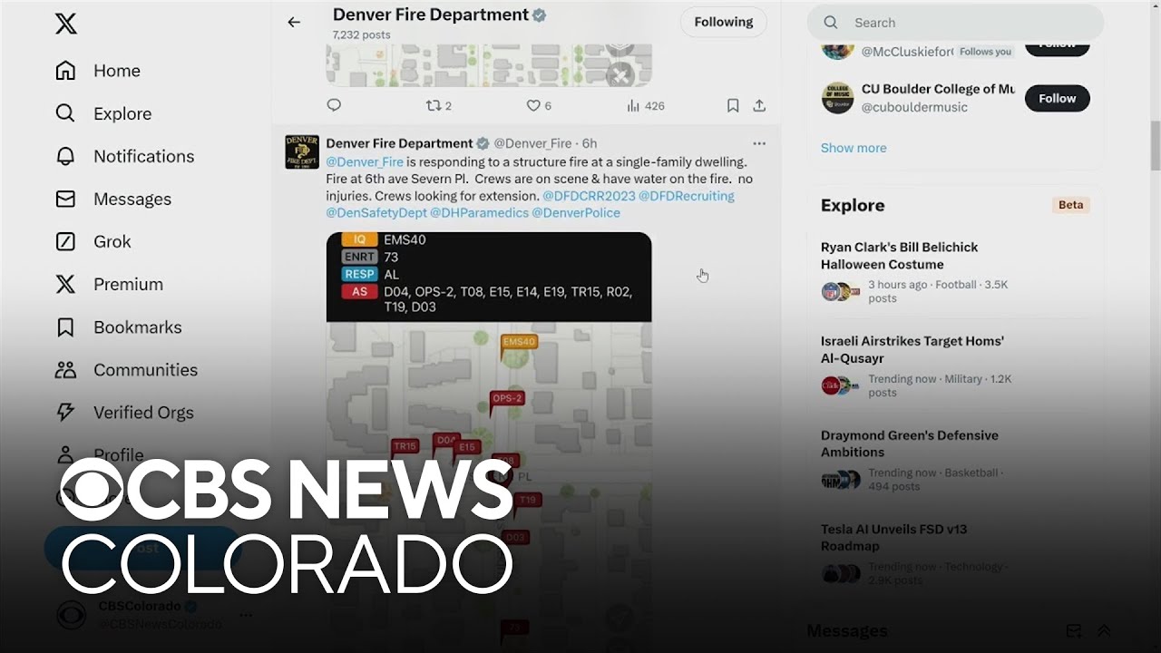 Denver fire crews respond to two overnight fires - YouTube