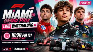 🔴 F1 Miami GP LIVE Watchalong 🇺🇸 | Race Tonight (India Timing) | Live Reaction + Commentary