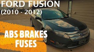 Ford Fusion - ABS BRAKES FUSE LOCATION (2010 - 2012)