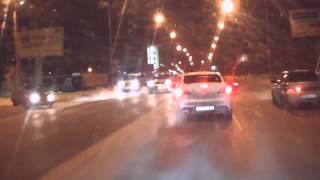 02.01.2015 Тюмень Классическое столкновение на четырехполосной дороге 02.01.2015 Тюмень Классическое столкновение на четырехполосной дороге