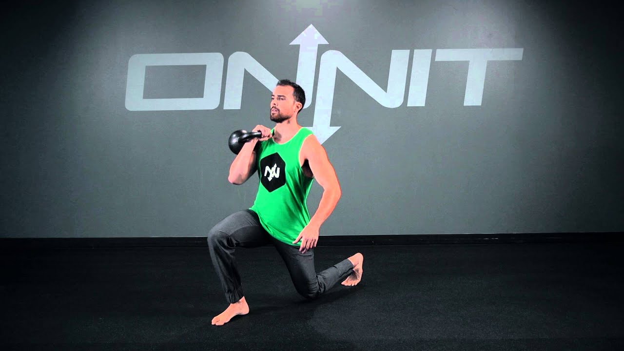 One Arm Kettlebell Forward Back Lunge YouTube