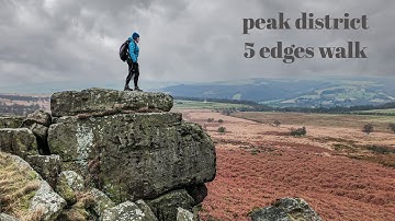 Peak District 5 Edges Walk | Froggatt, Curbar, Baslow, White & Flask Edge