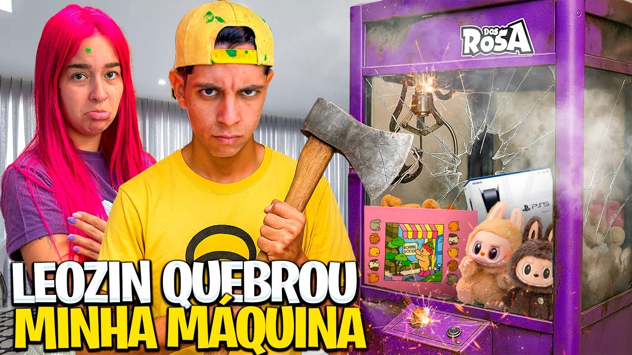 O LEOZIN QUEBROU MINHA MAQUINA DE PEGAR URSOS *chorei