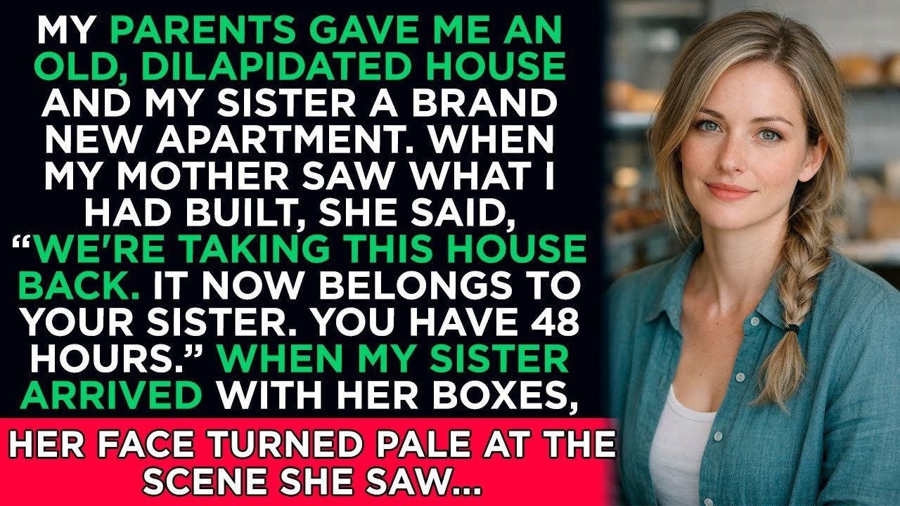 My parents gave me an old, dilapidated house and my sister a brand new apartment