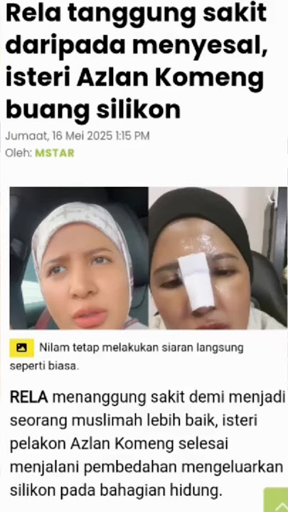 Info Selebriti.|Rela Tanggung Sakit,Dari Menyesal Buang Silikon.