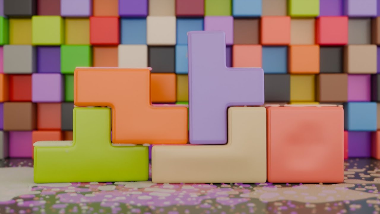 Ten Little Tetris Pieces | Numbers Song 1 - YouTube