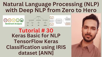 Tutorial 30: Keras Basic for NLP | TensorFlow Keras Classification using IRIS dataset [ANN]