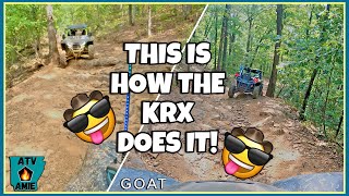 Kawasaki KRX dominates rocky UTV Trails Mulberry Mountain Arkansas