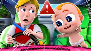 Lets Buckle Up  | Car Safety Tips For Babies  | NEW ✨ Funny Nursery Rhymes  For Kids