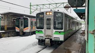 115系6連代走 E129系B15編成 127系V13編成 燕駅発車