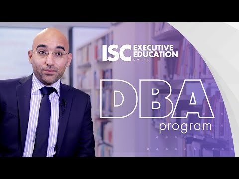 Présentation programme DBA