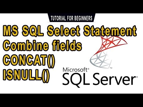 Combine fields in MS SQL SELECT Statement