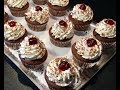 RECETTE IDÉALE POUR LES FÊTES DE FIN D’ANNÉE LES CUPCAKES FAÇON FORÊT NOIRE