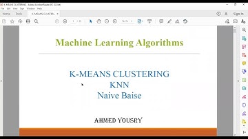 Lecture 6: Kmeans Clustering Algorithm بالعربى