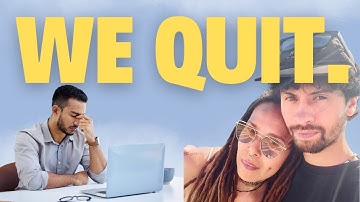 NO plan. NO backup. Just 3 lessons that made us quit our 9-5 job...