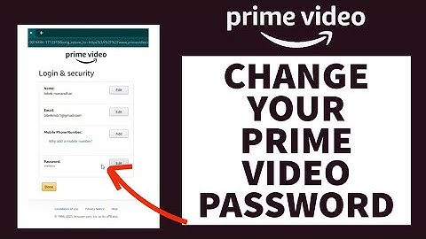 How To Change Amazon Prime Password (2023)