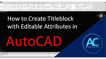How to Create Titleblock with Editable Attributes in AutoCAD | AutoCAD Tips and Tricks